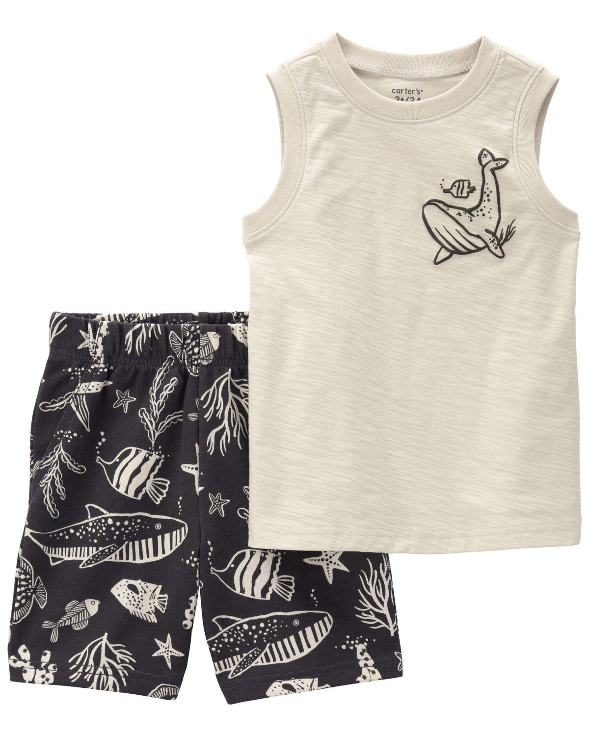 Toddler 2-Piece Whale Tank & Short Set | Carter's