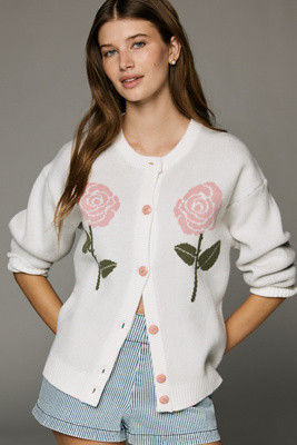 Lisa Says Gah Lauda Wool Blend Cardigan Sweater | Anthropologie (US)