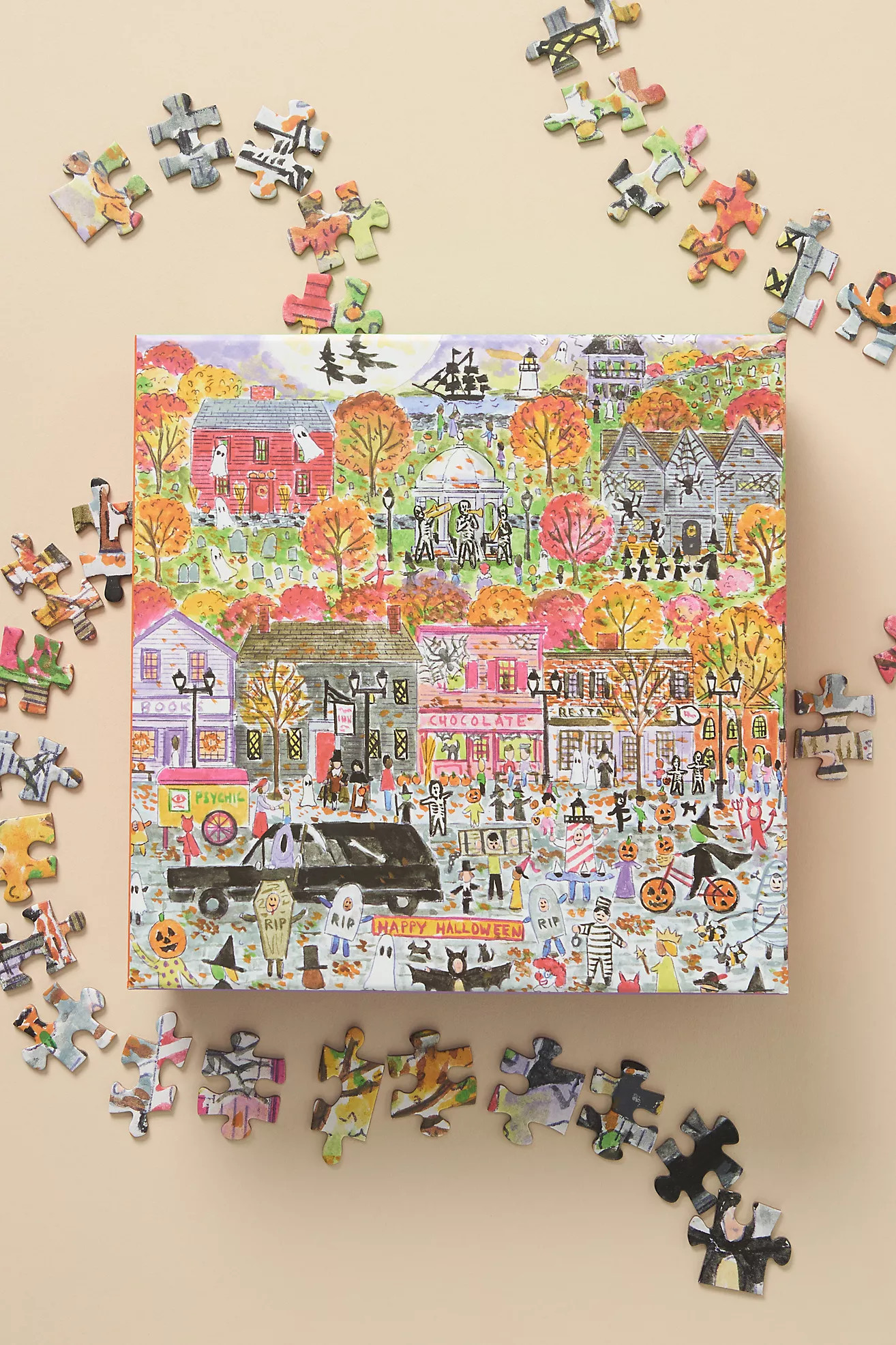 Michael Storrings Halloween Parade Puzzle | Anthropologie (US)