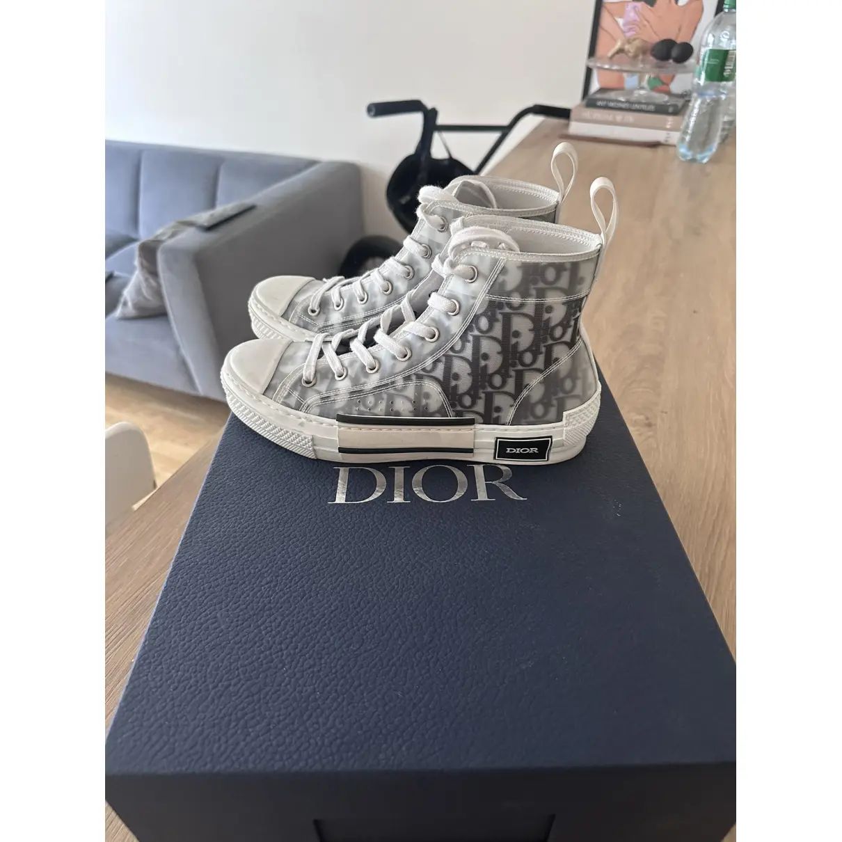 Cloth boots Dior Grey size 38 EU in Cloth - 42794215 | Vestiaire Collective (Global)