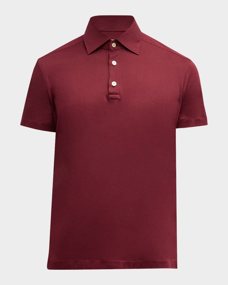 Kiton Men's Cotton Polo Shirt | Neiman Marcus