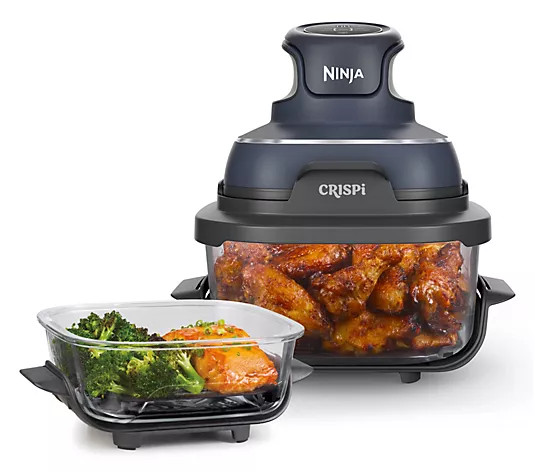 Ninja Crispi 4- in-1 Portable G lass Air Fryer Cooking System - QVC.com | QVC