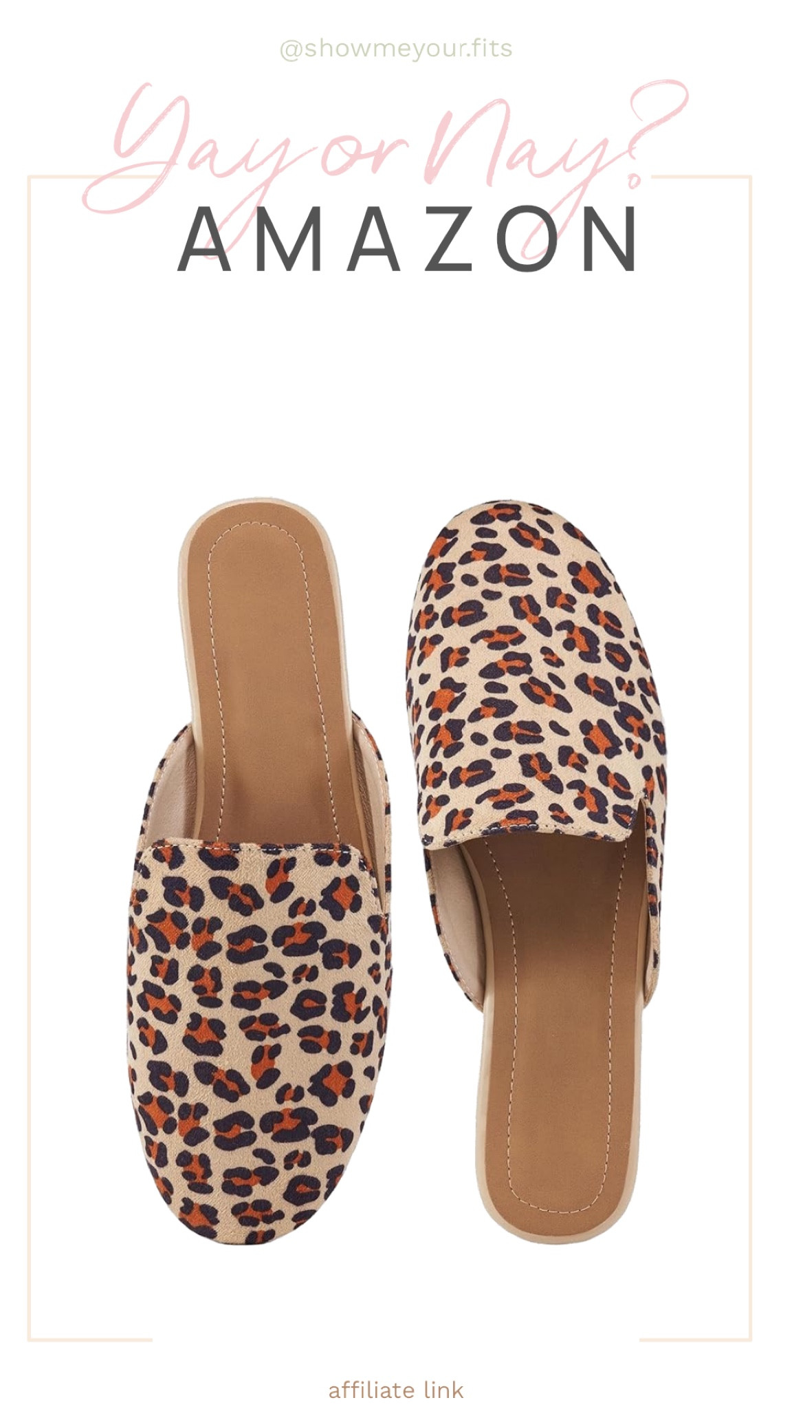 Yay or Nay?

Animal print mule type sandals

A M A Z O N

#LTKstyletip #LTKbeauty #LTKcanada
