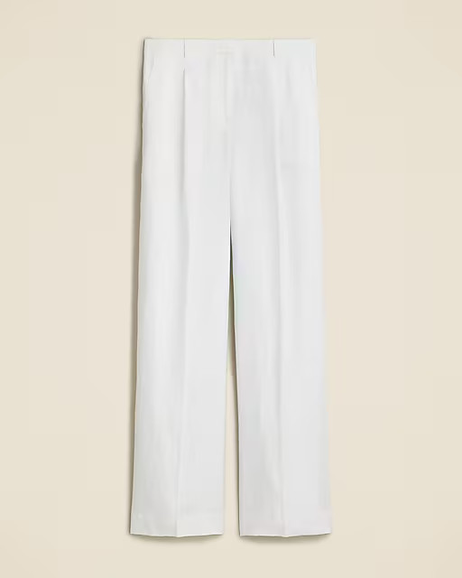 Wide-leg essential pant in linen | J. Crew US
