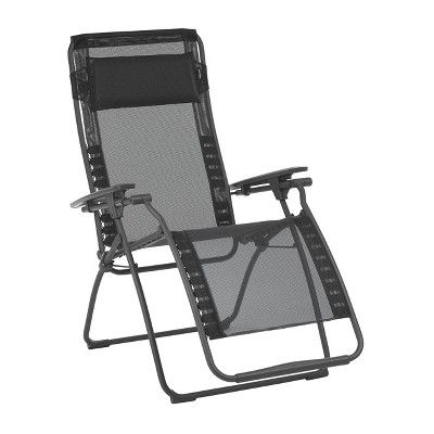Lafuma LFM3111-8551 Futura Batyline Iso Series Relaxation Chair Recliner, Noir | Target