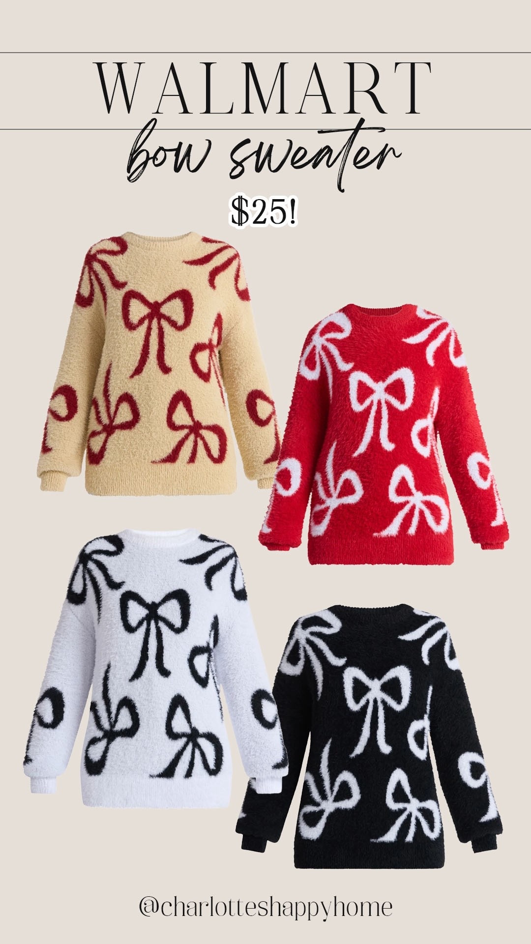 The cutest bow sweater for holiday events! 

#walmartfashion

Walmart fashion. Walmart new arrivals. Walmart bow sweater. Walmart holiday style. 

#LTKStyleTip #LTKFindsUnder50 #LTKHoliday