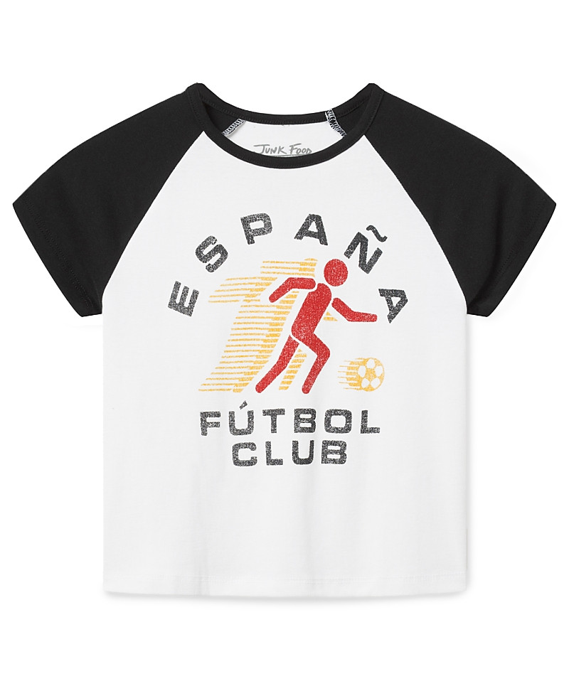 Junk Food Clothing Women's Espana Futbol Club Baby Raglan Tee | Bloomingdale's (US)