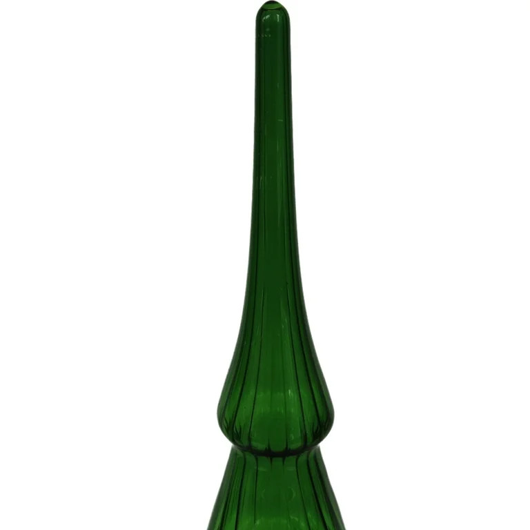 Green Glass Tabletop Tree, 13 in, by Holiday Time | Walmart (US)