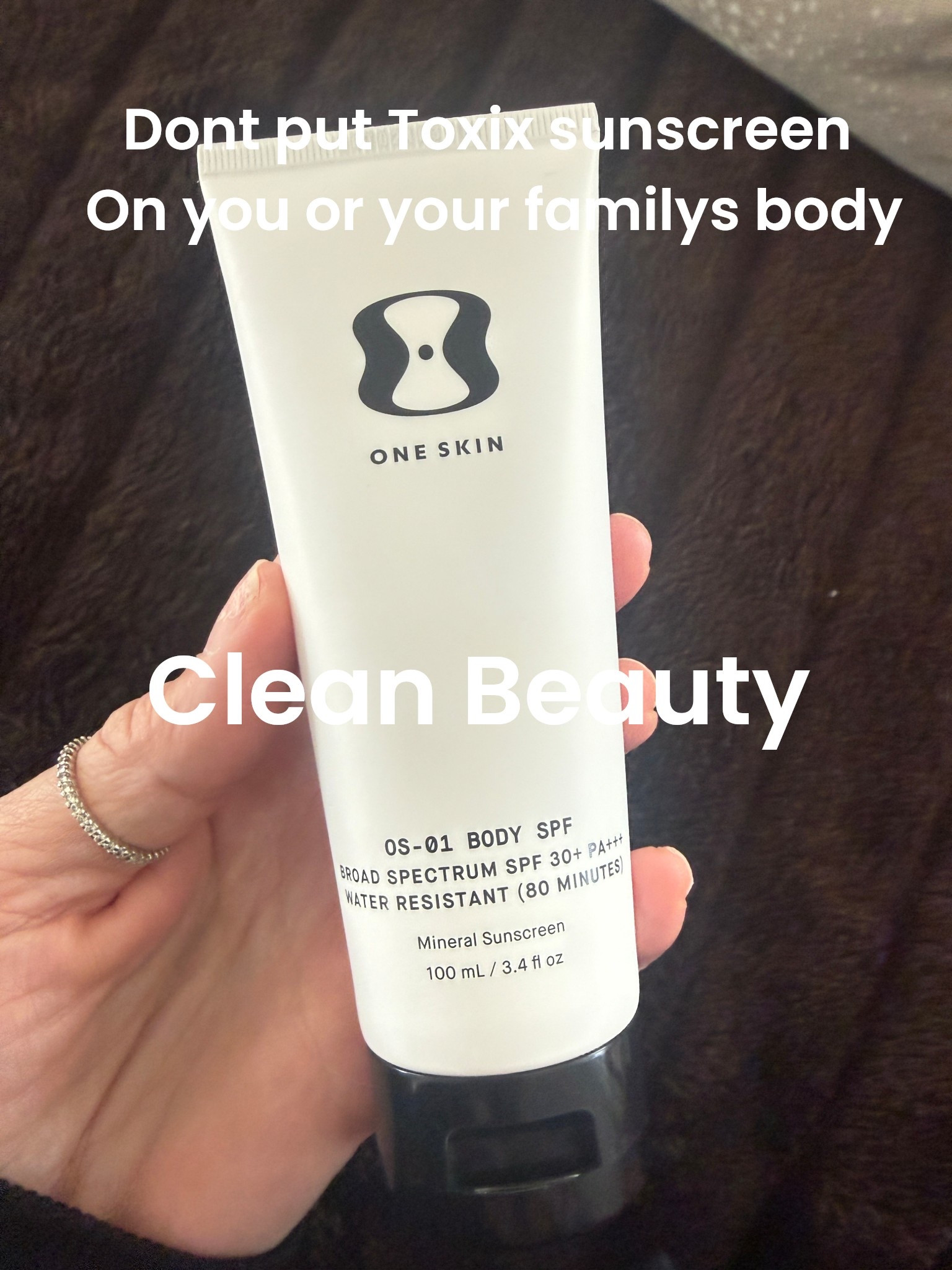 More and more Ian finding the importance of using Clean Beauty products  on mine and my family’s body’s!

Did you know how many Toxic chemicals Sunscreens have in them???

It’s time to start checking labels and become aware!

Being diagnosed with deadly Melanoma skin cancer has made me very aware.

One skin is mineral based sunscreen made with Zinc oxide is a sunscreen you can trust for you and your family!!

NOW on SALE


#LTKSaleAlert #LTKOver40 #LTKBeauty