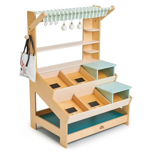 Tender Leaf Toys - General Stores - Toy Set for Kids - Beautiful Market Stall with Shelves Pretend Play Toy Set for Kids 3+ | Amazon (US)