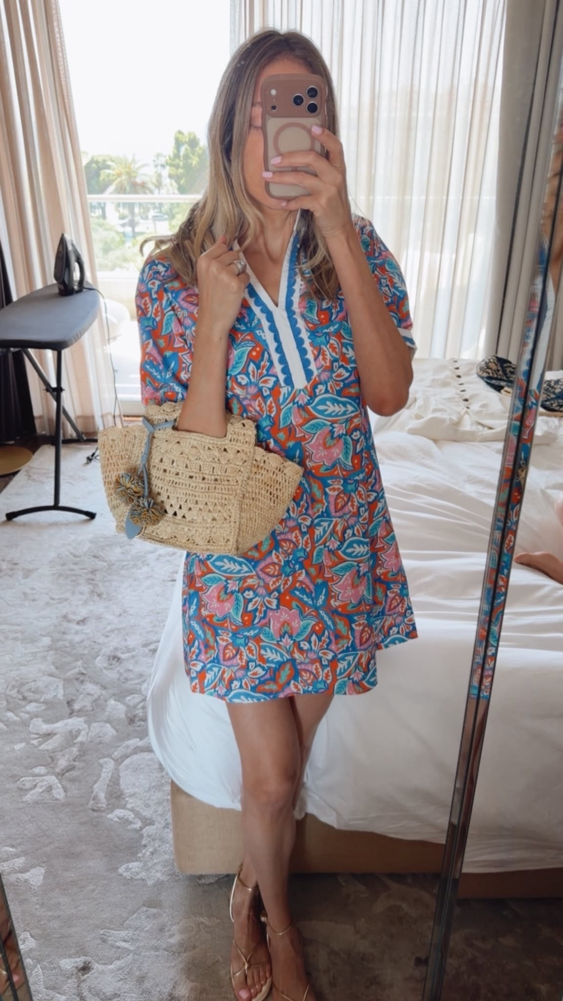Tropical dress I wore in South France 
Love the print, and color, perfect for a summer day. Runs true to size I’m wearing a size small

#LTKootd #LTKSeasonal #LTKU