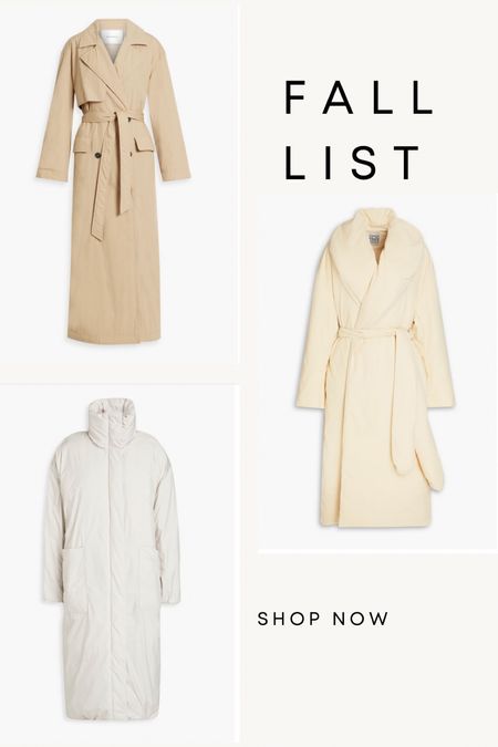 Fall outerwear 〰️ trench coat, puffer wrap coat, casual athletic puffer 

#LTKSeasonal #LTKstyletip