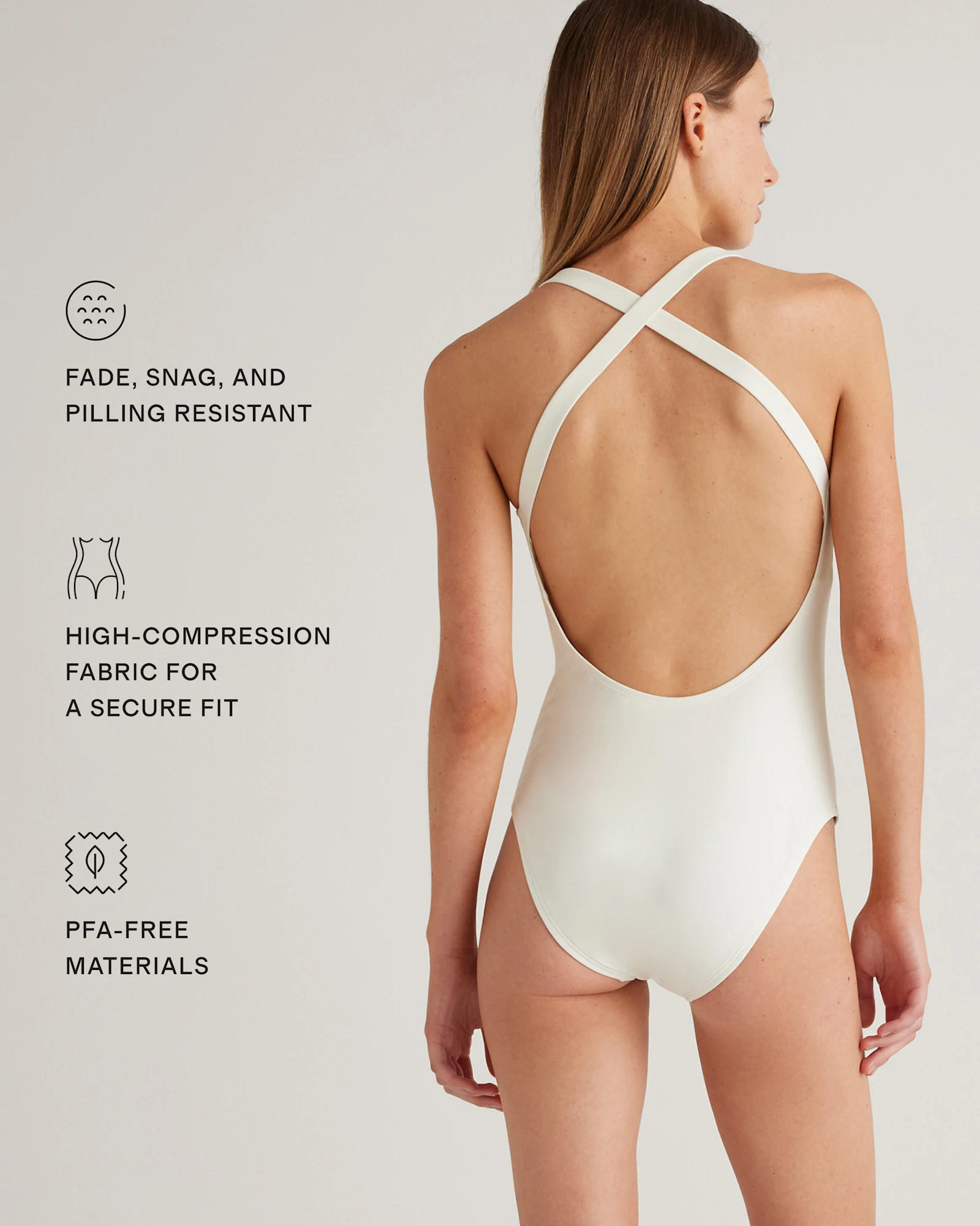 Italian Cross-Back One-Piece Swimsuit | Quince