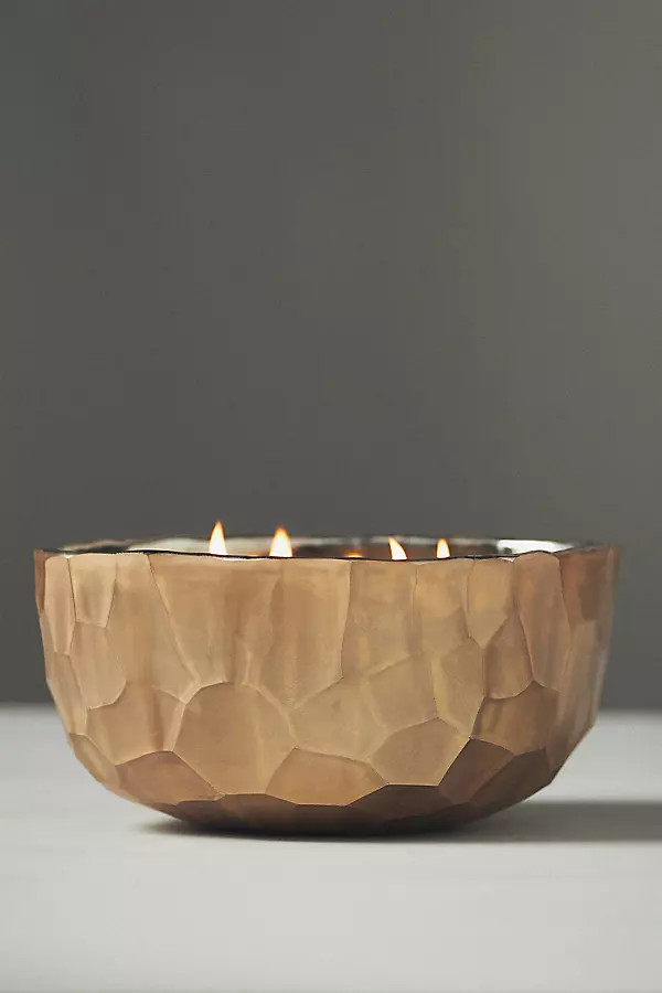 Pebble White Birch & Pumpkin Glass Candle | Anthropologie (US)
