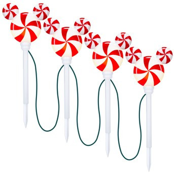 Disney Lightshow 4-Marker White Christmas Pathway Markers | Lowe's