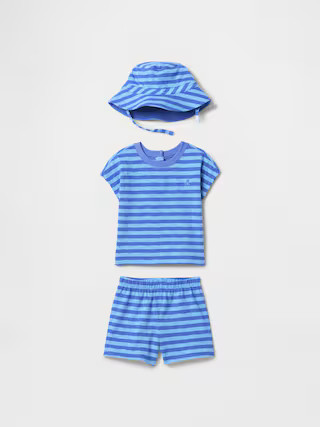 Baby Organic Cotton Three-Piece Outfit Set | Gap (US)