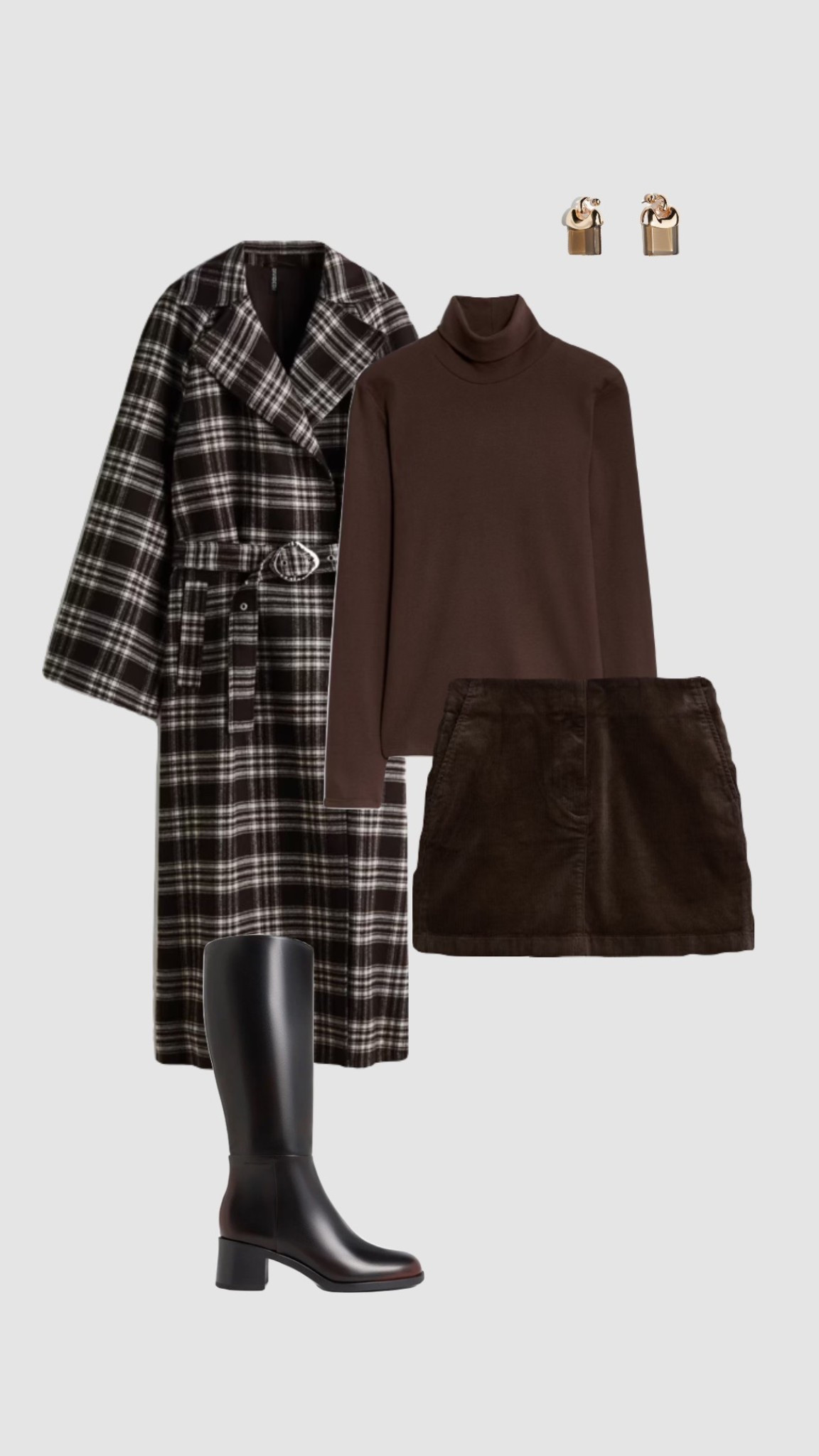Get 15% off Charles & Keith with code - COMAMBW15-ISMQW9CEVA   |

Brown Smart Casual Outfit 🤎✨

• check longline coat high neck polo top cord corduroy brown mini skirt heeled knee high boots date night outfits winter outfit pub uk festive Christmas Day outfit •

#LTKdatenight #LTKuk #LTKwinter