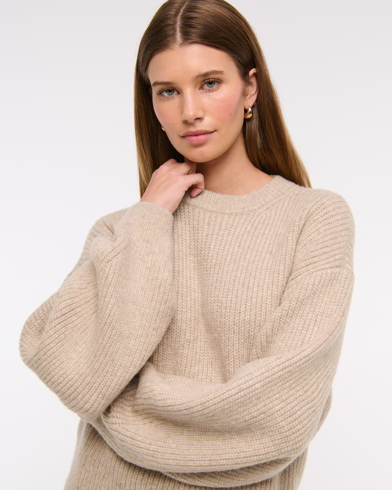 Women's Barrel Sleeve Sweater | Women's Tops | Abercrombie.com | Abercrombie & Fitch (US)