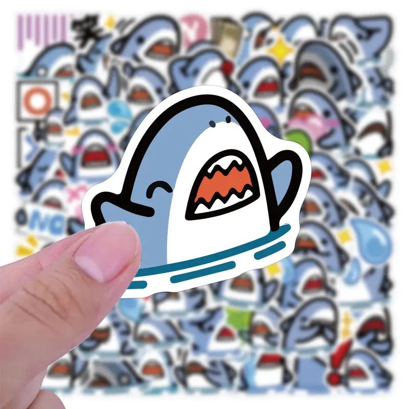 60 Shark themed Stickers: Perfect Kids' Parties Water - Temu | Temu Affiliate Program