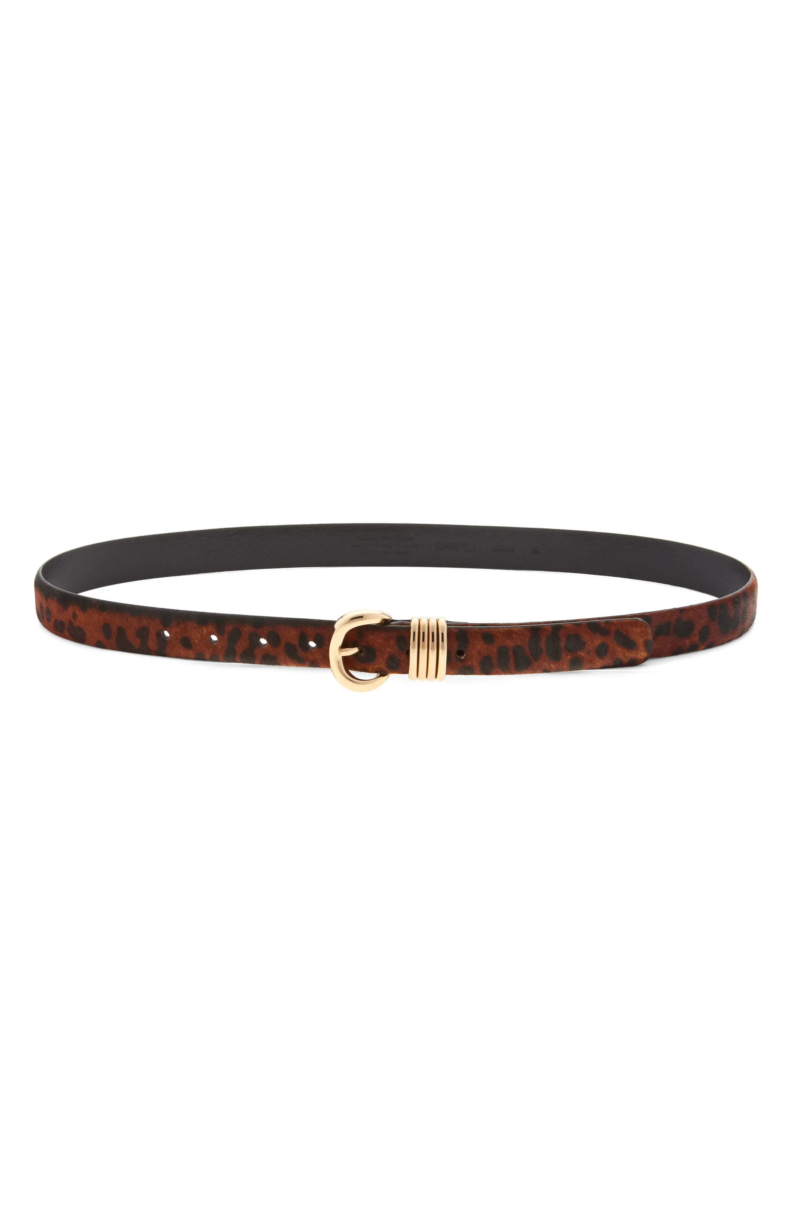 Madewell Inez Leopard Calf Hair Leather Belt (Women) | Nordstrom | Nordstrom