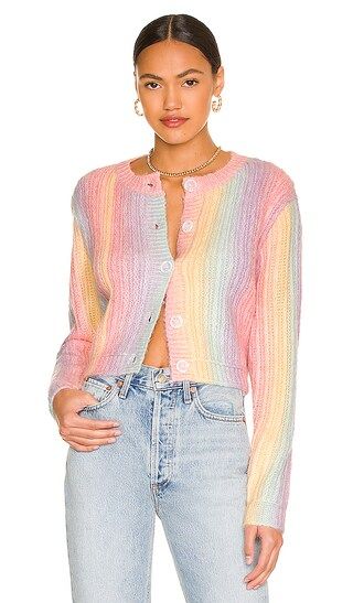 Raelyn Knit Cardigan in Rainbow | Revolve Clothing (Global)