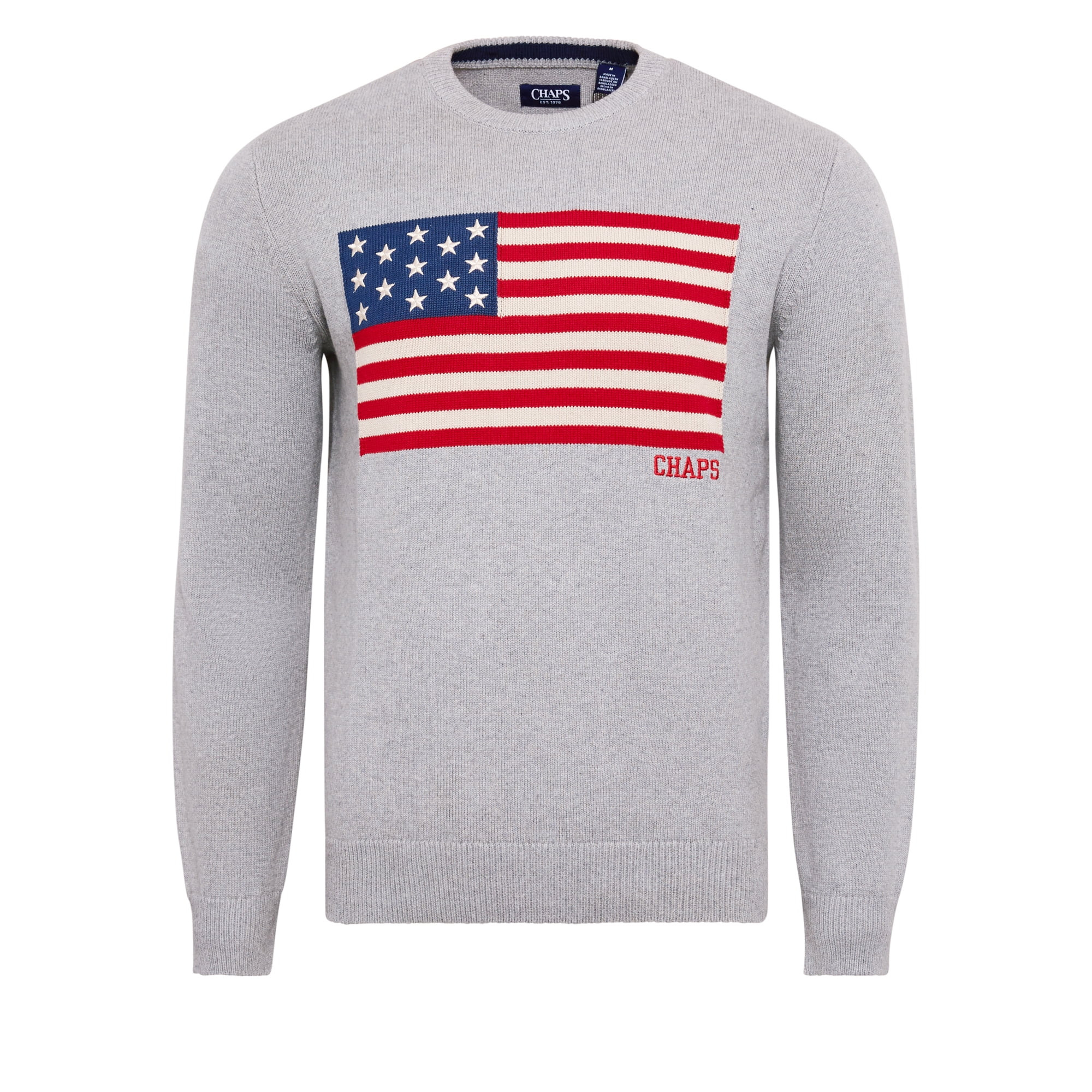 Chaps Men's & Big Men's Flag Crewneck Sweater, Sizes S-2XL | Walmart (US)