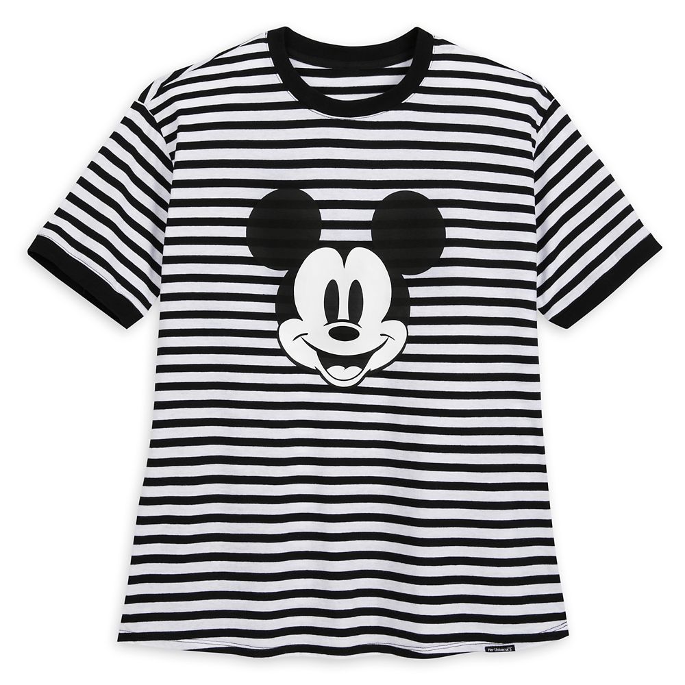 Mickey Mouse Striped Ringer T-Shirt for Women by Her Universe | Disney Store