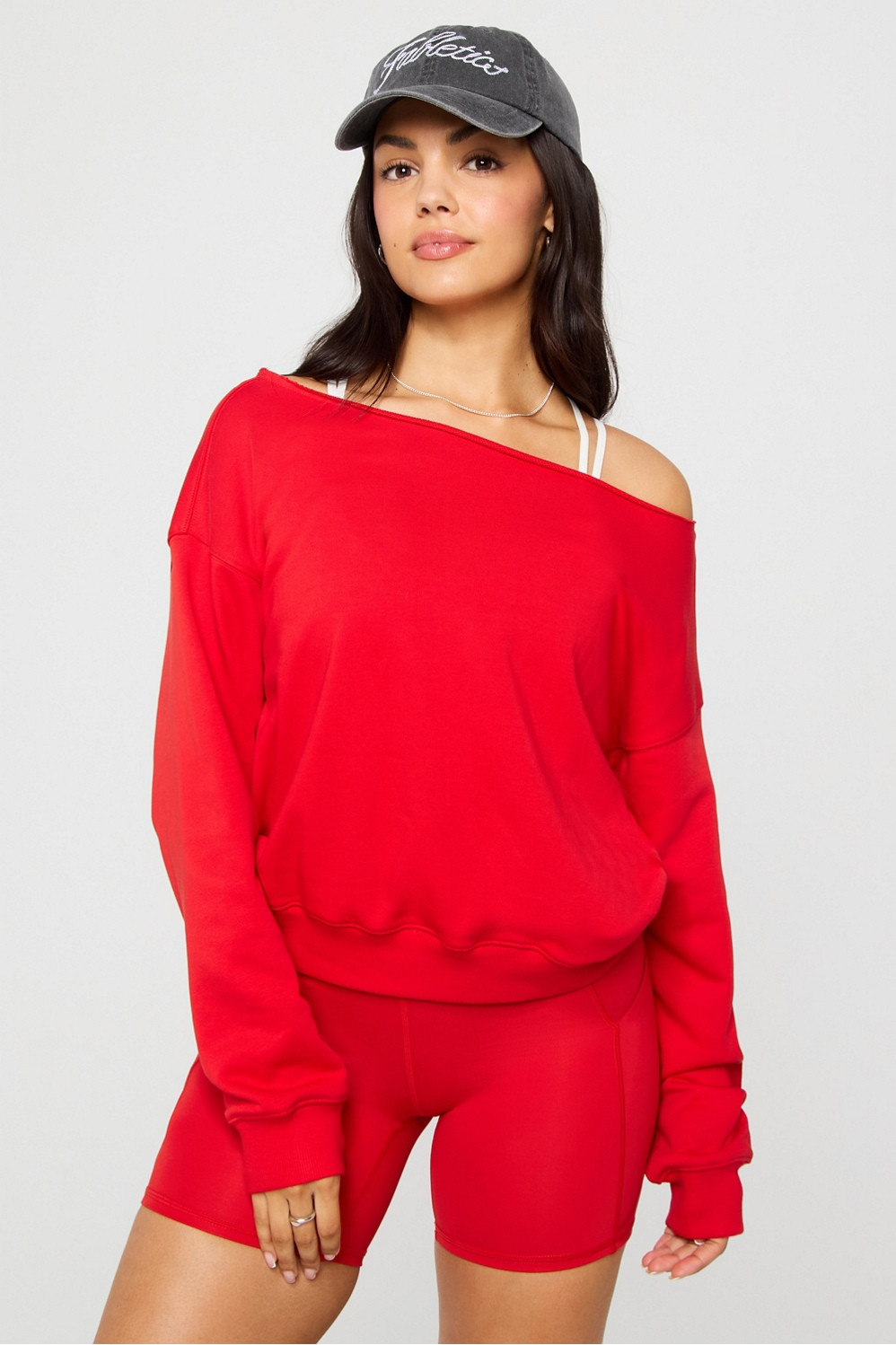 Year Round Terry Off Shoulder Sweatshirt | Fabletics