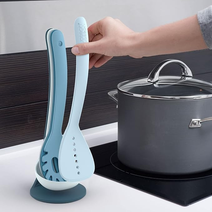 Joseph Joseph 10526 Nest Utensils Compact Stacking Kitchen Tool Set with Magnetic Storage Stand N... | Amazon (US)