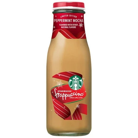 Starbucks Frappuccino Peppermint Mocha Iced Coffee Drink Limited Edition, 13.7 fl oz Bottle | Walmart (US)