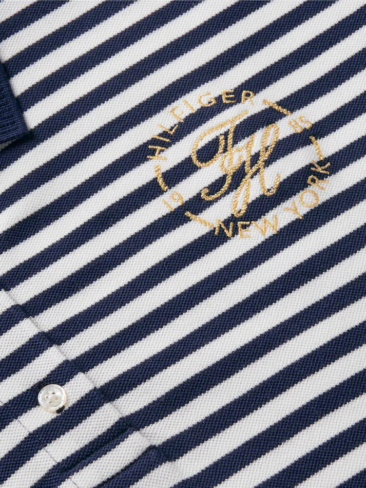Metallic Logo Pique Mini Polo Dress | Tommy Hilfiger (AU)