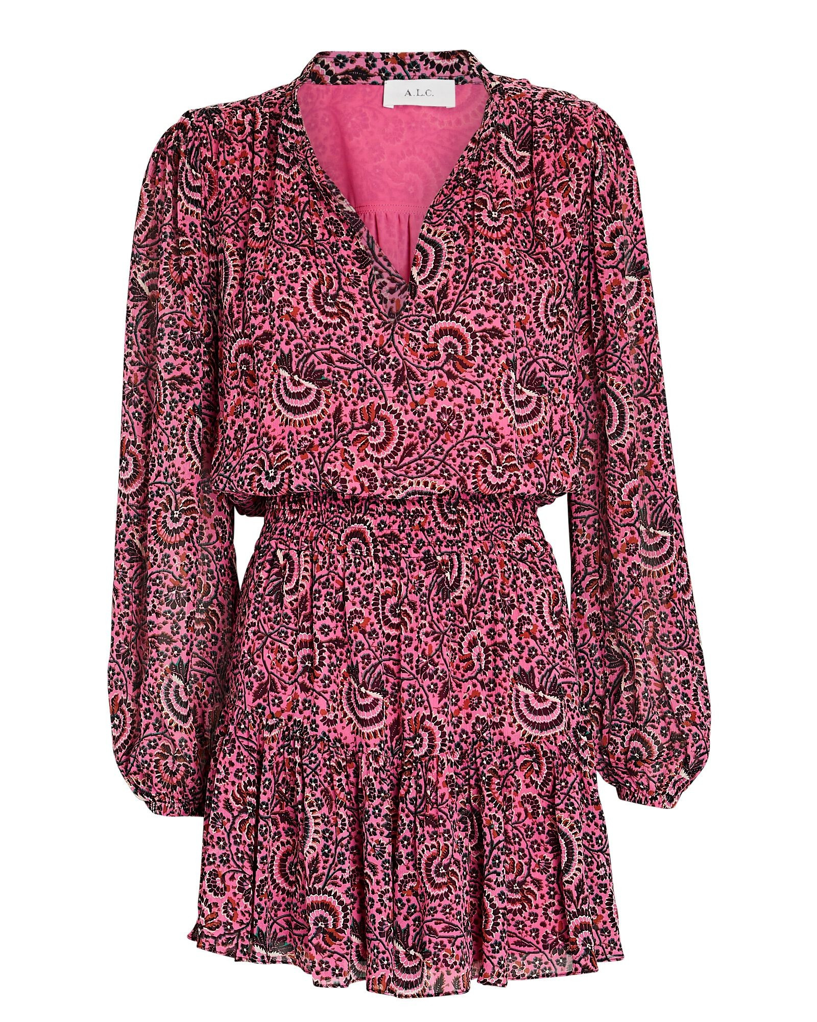 Sari Smocked Floral Mini Dress | INTERMIX