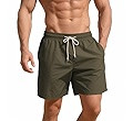Men's Swim Trunks 5 Inch Quick Dry Board Shorts Mesh Lining Swimming Trunks Beach Shorts for Men ... | Amazon (US)