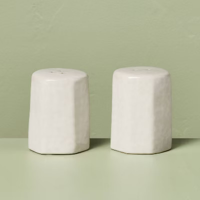 Stoneware Salt and Pepper Shaker Set Sour Cream - Hearth & Hand™ with Magnolia | Target
