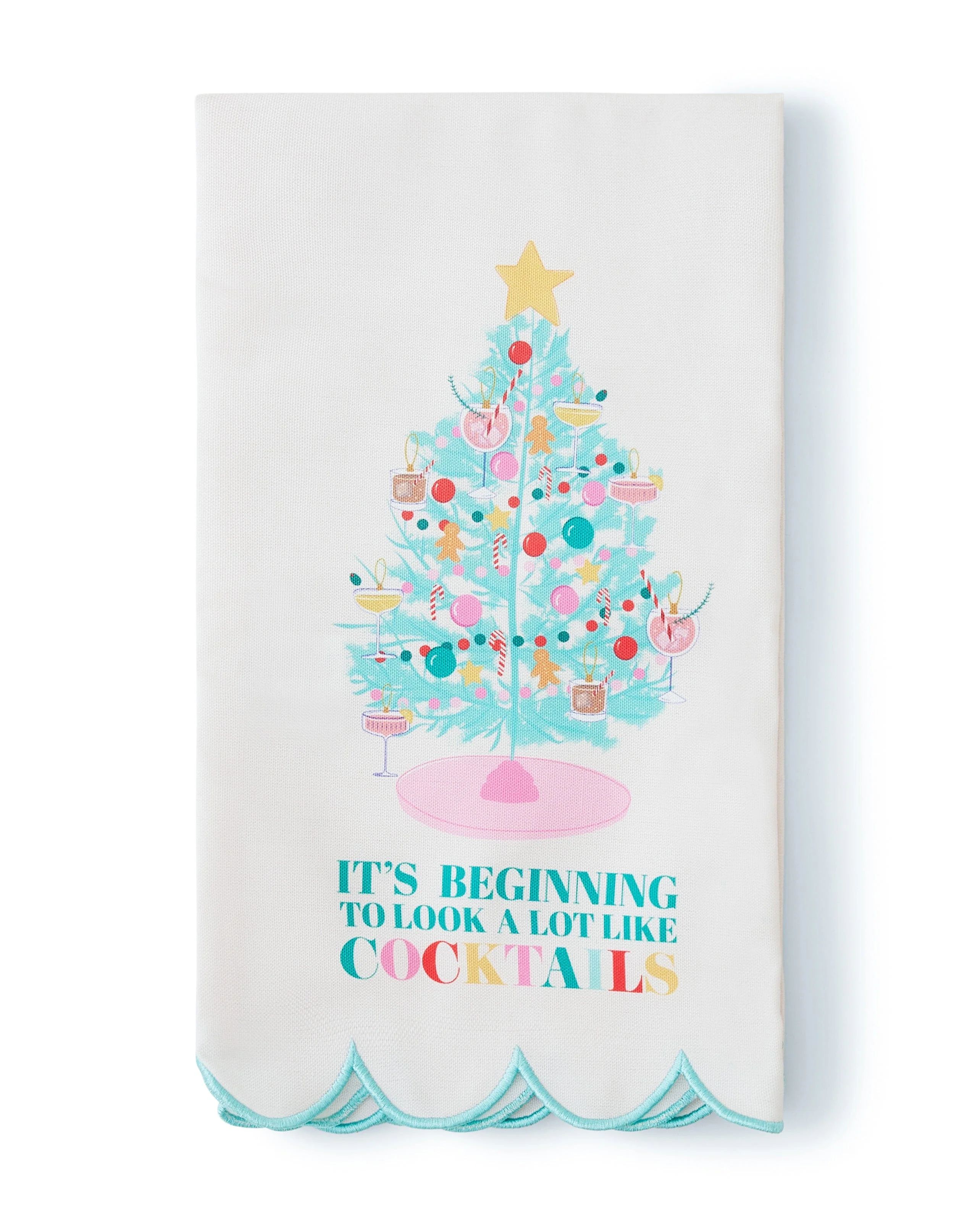 It's Beginning To Look A Lot Like Cocktails Holiday Tea Towel | Packed Party