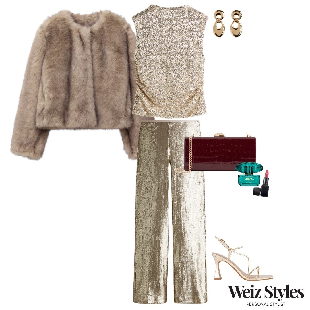 Look 2: Styling gold sequin trousers 3 ways ✨ 

These trousers are more versatile than you think - elevated, easy and totally wearable 💃🏻

Make sure you come back tomorrow for your daily @weizstyles fashion fix! 🎉

Louise x

#LTKfestive #LTKpartywear #LTKwinter