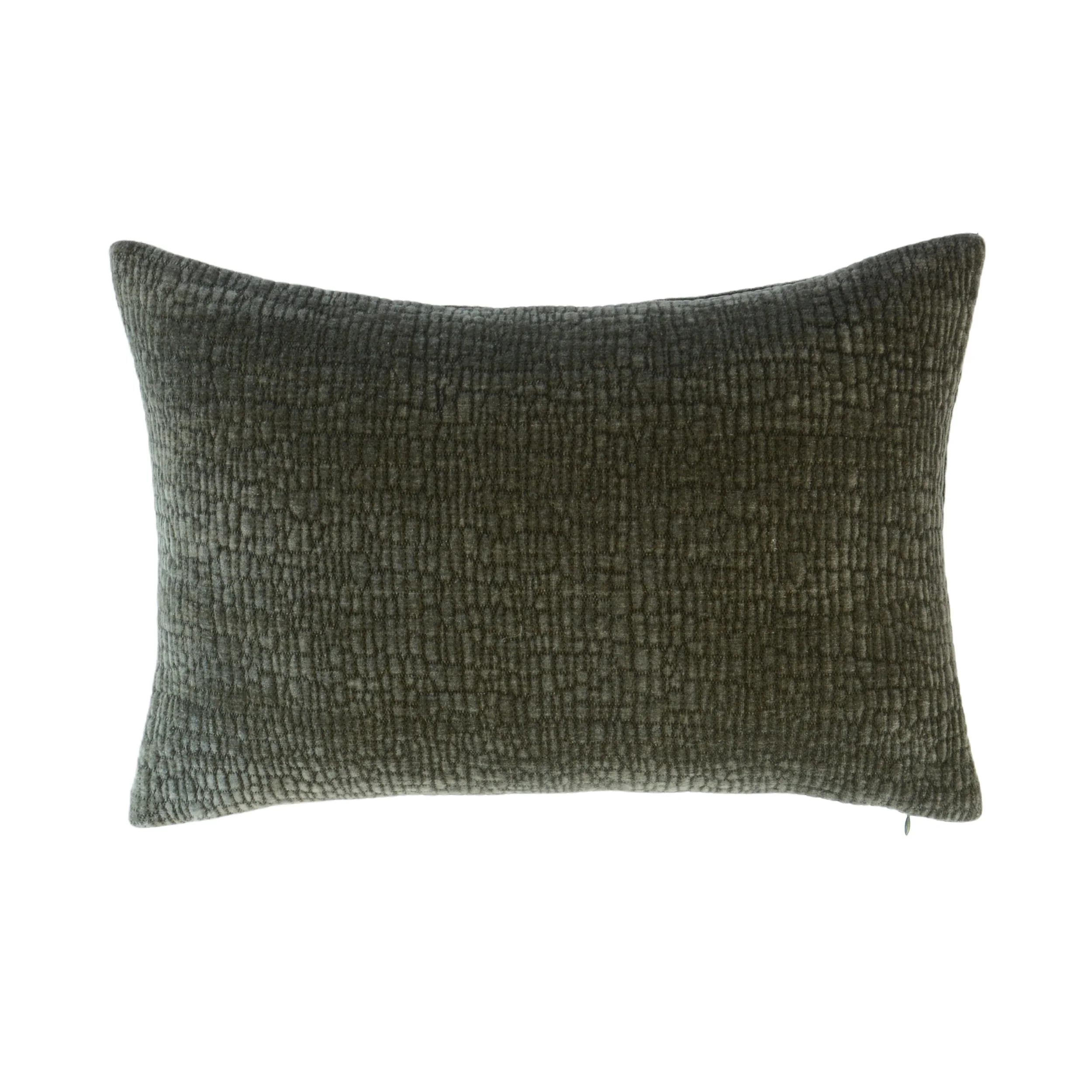 Tivoli Green Textured Pillow | Wayfair North America