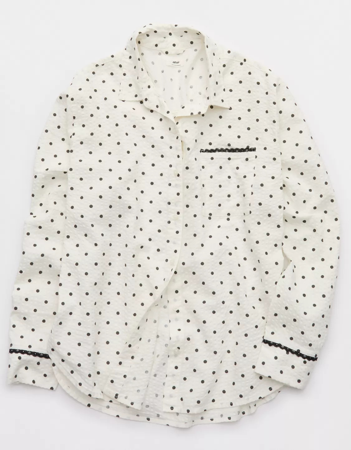 Aerie Seersucker Pajama Shirt | American Eagle Outfitters (US & CA)