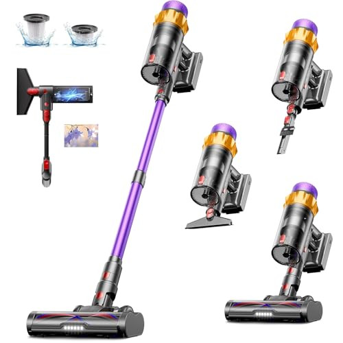 Cordless Vacuum Cleaner, 650W 55KPA 70 Mins Vacuum Cleaners for Home, Self-Standing Cordless Vacu... | Amazon (US)