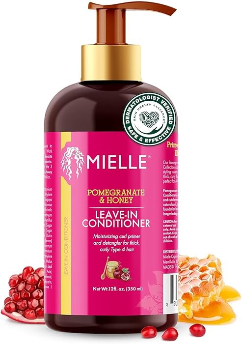 Mielle Organics Pomegranate & Honey Leave In Conditioner for Curly Hair - Moisturizing Detangler ... | Amazon (US)
