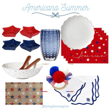 Americana Summer





Hosting, dinner party, tablescape, Americana Tablescape, Stars and Stripes, USA, 4th of july, memorial day, hostess, Amazon home, Amazon kitchen, scalloped edge, red white and blue, grandmillennial, preppy style, classic style, doormat, dinner party

#LTKHome #LTKSeasonal #LTKParties