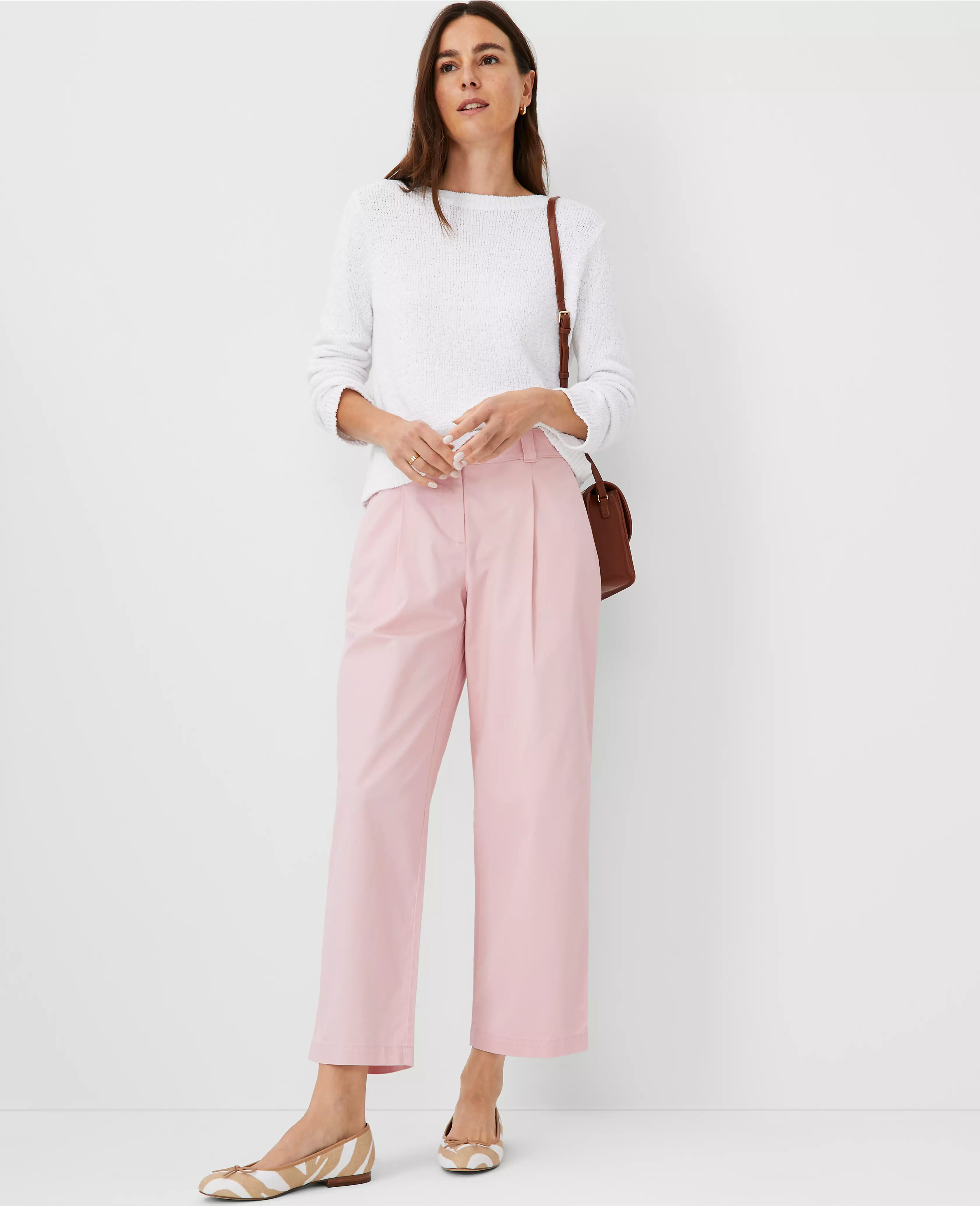 AT Weekend Relaxed Straight Pants | Ann Taylor (US)