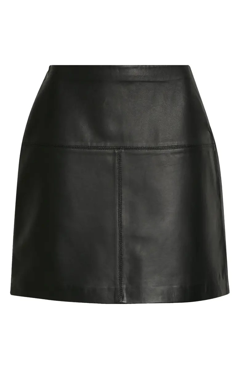 Ted Baker London Valiat Leather A-Line Skirt | Nordstrom | Nordstrom