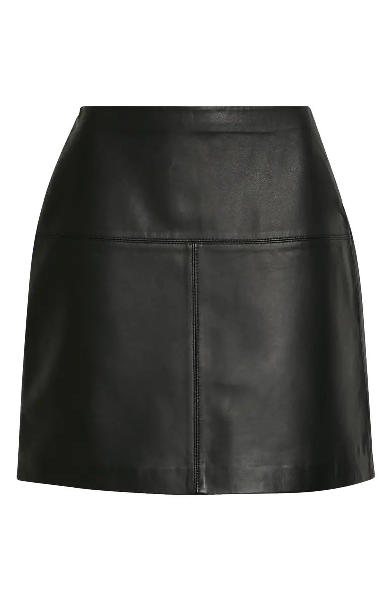 Ted Baker London Valiat Leather A-Line Skirt | Nordstrom | Nordstrom