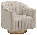 Signature Design by Ashley Penzlin Swivel Accent Chair, Beige | Amazon (US)