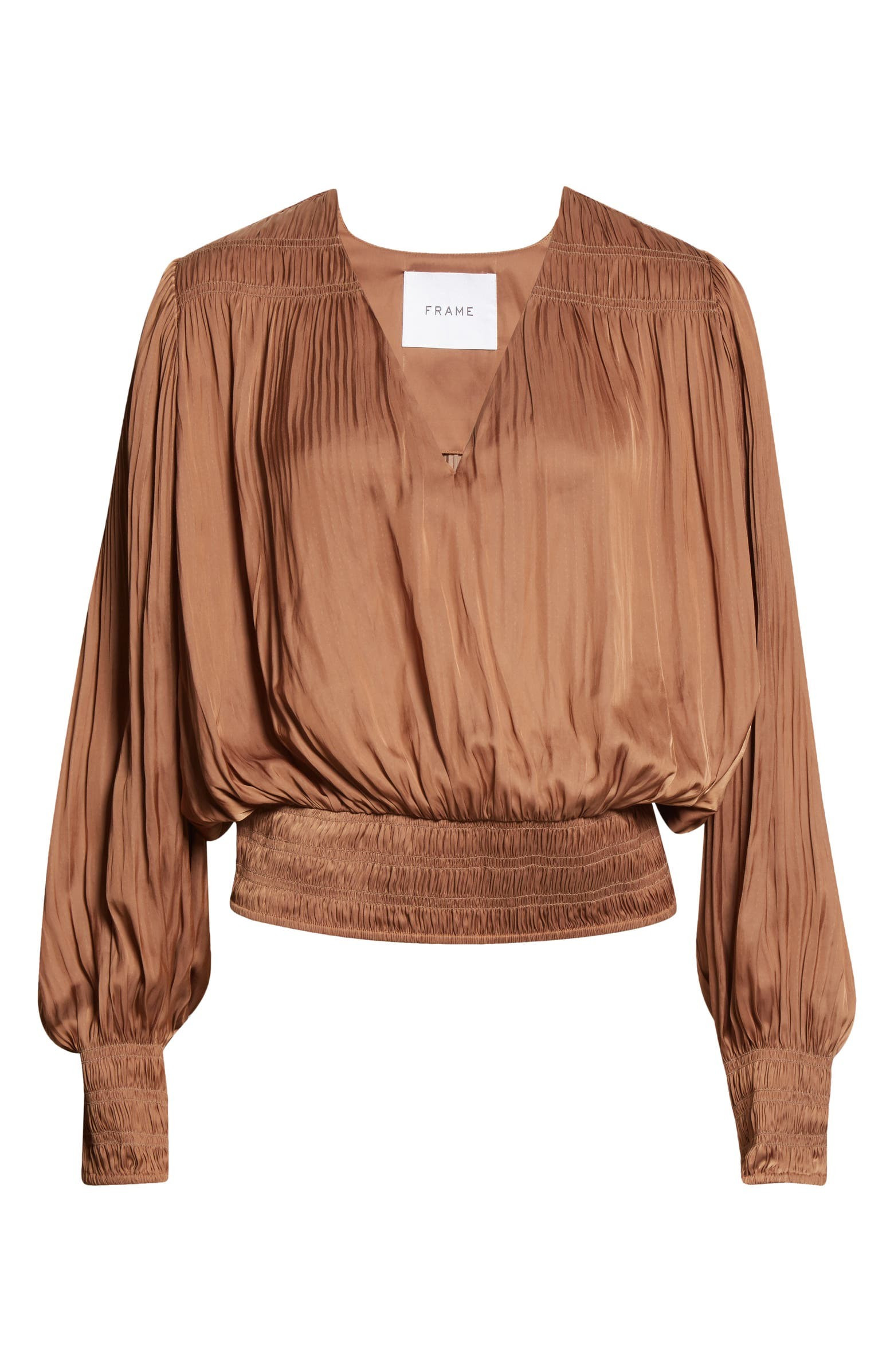 Pleat Satin Blouse | Nordstrom