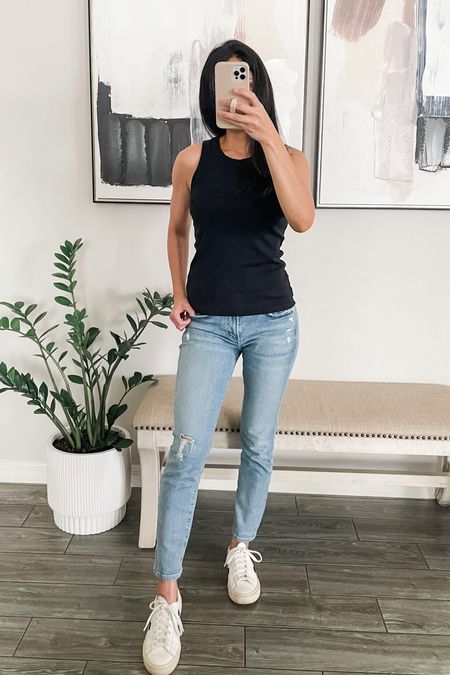 I will be grabbing for these Madewell ribbed tank tops all summer long. They come in beautiful colors, love the cut and fit, great for layering and pairing with everything. I’m wearing size XS. ☀️ 

Madewell tank top
Madewell rib cutaway tank 
Madewell sale 
Sale alert 
Veja sneakers 
Summer style 
Summer fashion 
Mom style 
Petite fashion 
#ltksalealert 
Madewelleveryday 

#LTKxMadewell #LTKSaleAlert #LTKStyleTip