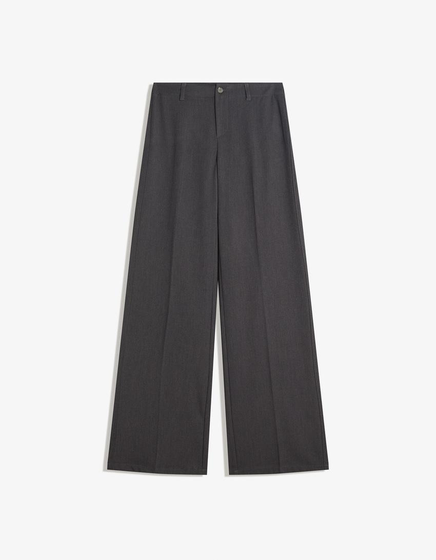 Wide-leg trousers - #bershkastyle - Women | Bershka UK