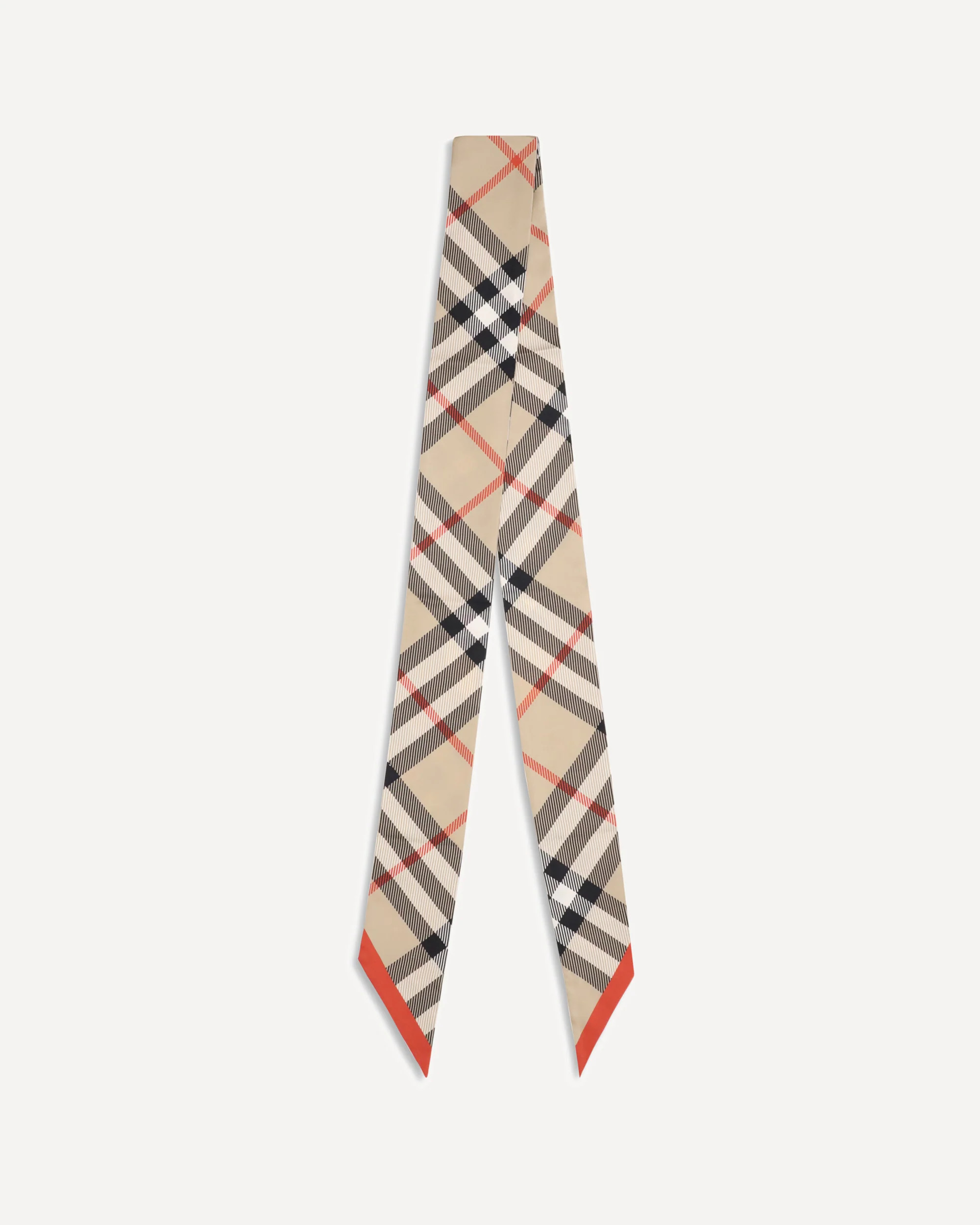 BURBERRY Silk Check Scarf Female UNI | Base Blu