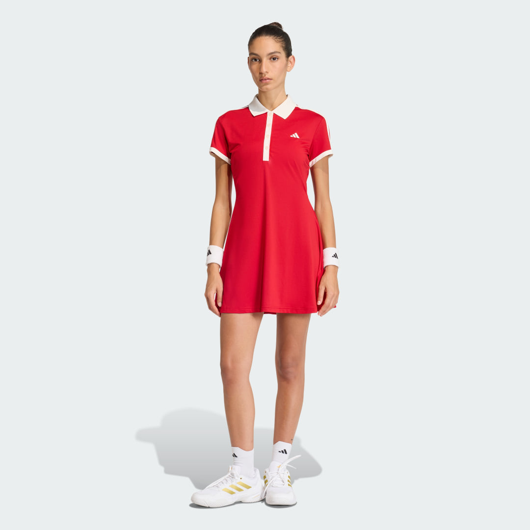 adidas TENNIS CLASSICS DRESS Red S - Womens Tennis Skirts & Dresses | adidas (US)